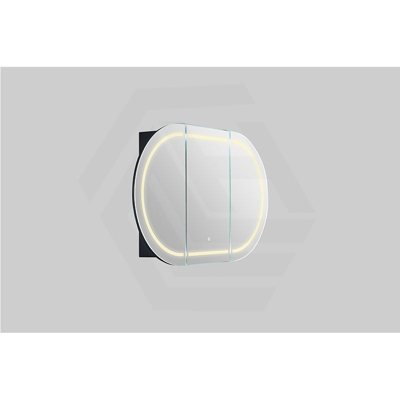 900/1200/1500mm Lukka Allison Pill Shape Frontlit LED Mirror Oval Shaving Cabinet 3 Colours Lighting Matt Black/Matt White