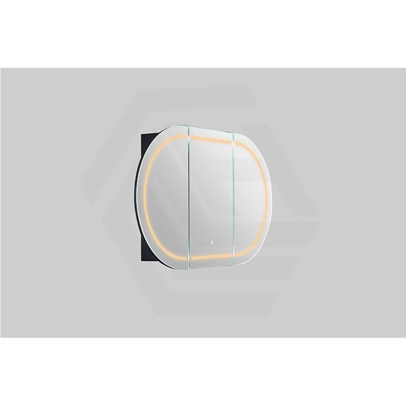 900/1200/1500mm Lukka Allison Pill Shape Frontlit LED Mirror Oval Shaving Cabinet 3 Colours Lighting Matt Black/Matt White
