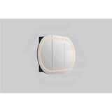 900/1200/1500mm Lukka Allison Pill Shape Frontlit LED Mirror Oval Shaving Cabinet 3 Colours Lighting Matt Black/Matt White