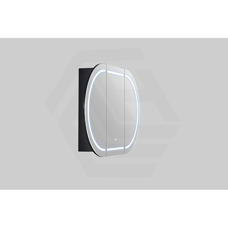 900/1200/1500mm Lukka Allison Pill Shape Frontlit LED Mirror Oval Shaving Cabinet 3 Colours Lighting Matt Black/Matt White