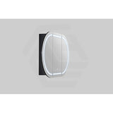 900/1200/1500mm Lukka Allison Pill Shape Frontlit LED Mirror Oval Shaving Cabinet 3 Colours Lighting Matt Black/Matt White