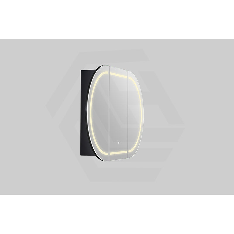 900/1200/1500mm Lukka Allison Pill Shape Frontlit LED Mirror Oval Shaving Cabinet 3 Colours Lighting Matt Black/Matt White