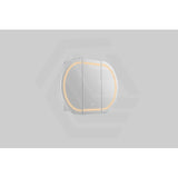 900/1200/1500mm Lukka Allison Pill Shape Frontlit LED Mirror Oval Shaving Cabinet 3 Colours Lighting Matt Black/Matt White