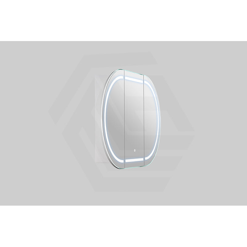 900/1200/1500mm Lukka Allison Pill Shape Frontlit LED Mirror Oval Shaving Cabinet 3 Colours Lighting Matt Black/Matt White