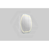 900/1200/1500mm Lukka Allison Pill Shape Frontlit LED Mirror Oval Shaving Cabinet 3 Colours Lighting Matt Black/Matt White