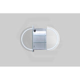 900/1200/1500mm Lukka Allison Pill Shape Frontlit LED Mirror Oval Shaving Cabinet 3 Colours Lighting Matt Black/Matt White