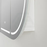 900/1200/1500Mm Ceto Olivia Matt Black Oval Led Shaving Cabinet Frontlit Cabinets