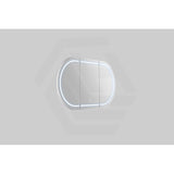 900/1200/1500mm Lukka Allison Pill Shape Frontlit LED Mirror Oval Shaving Cabinet 3 Colours Lighting Matt Black/Matt White