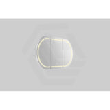 900/1200/1500mm Lukka Allison Pill Shape Frontlit LED Mirror Oval Shaving Cabinet 3 Colours Lighting Matt Black/Matt White