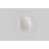 900/1200/1500mm Lukka Allison Pill Shape Frontlit LED Mirror Oval Shaving Cabinet 3 Colours Lighting Matt Black/Matt White