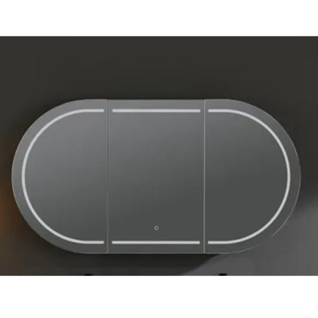Lukka Allison Pill 900/1200/1500mm Oval Frontlit LED Shaving Cabinet Variant Colour Available