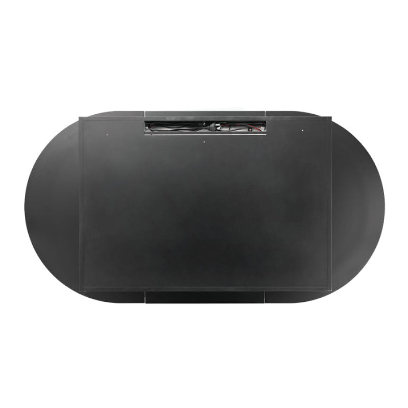 900/1200/1500Mm Ceto Olivia Matt Black Oval Led Shaving Cabinet Frontlit Cabinets