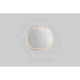 900/1200/1500mm Lukka Allison Pill Shape Frontlit LED Mirror Oval Shaving Cabinet 3 Colours Lighting Matt Black/Matt White