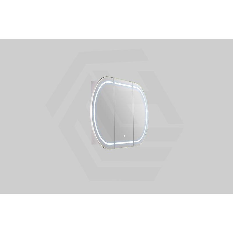 900/1200/1500mm Lukka Allison Pill Shape Frontlit LED Mirror Oval Shaving Cabinet 3 Colours Lighting Matt Black/Matt White