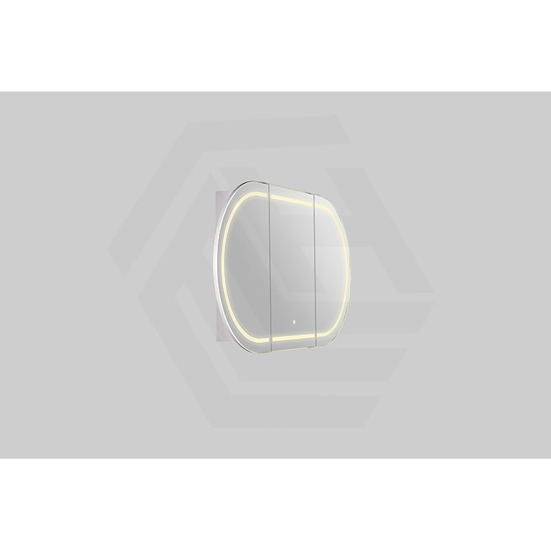 900/1200/1500mm Lukka Allison Pill Shape Frontlit LED Mirror Oval Shaving Cabinet 3 Colours Lighting Matt Black/Matt White