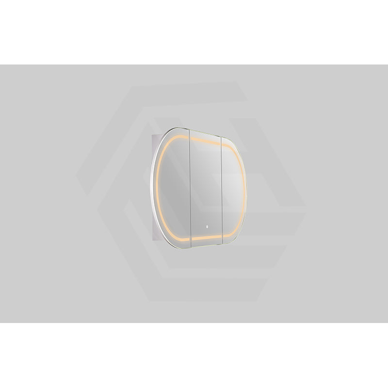 900/1200/1500mm Lukka Allison Pill Shape Frontlit LED Mirror Oval Shaving Cabinet 3 Colours Lighting Matt Black/Matt White