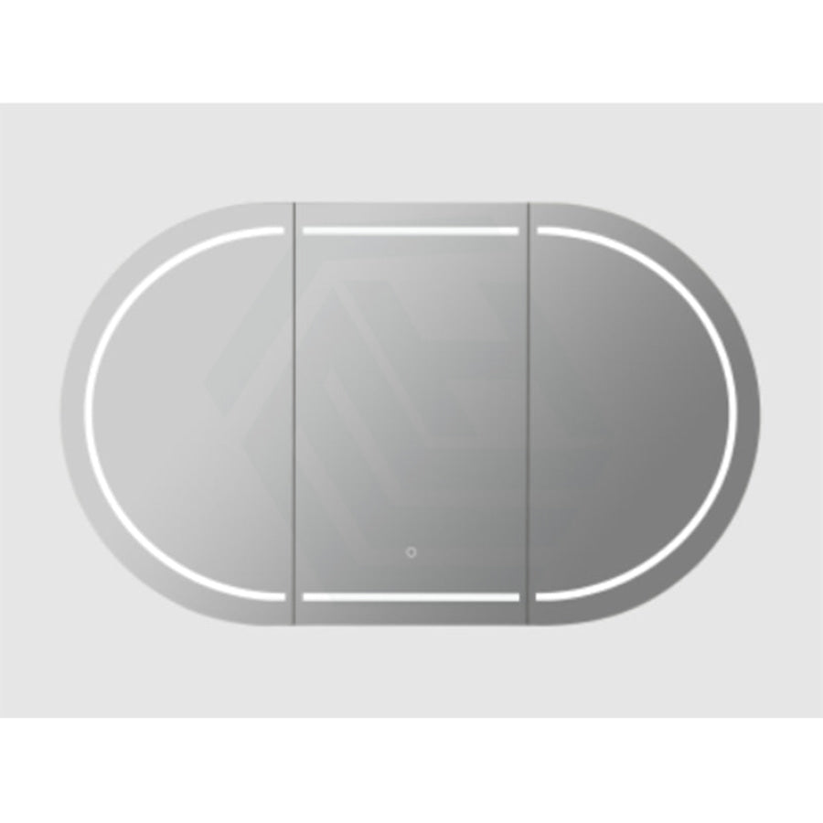 Lukka Allison Pill 900/1200/1500mm Oval Frontlit LED Shaving Cabinet Variant Colour Available