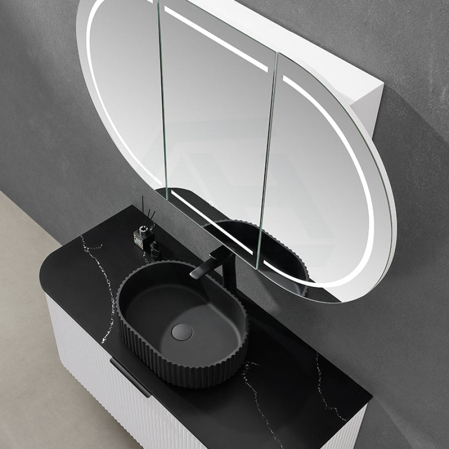 Lukka Allison Pill 900/1200/1500mm Oval Frontlit LED Shaving Cabinet Variant Colour Available