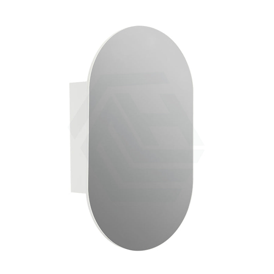 Lukka Allison Pill 450x900x150mm Matt White PVC Wall Hung Shaving Cabinet