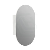 Lukka Allison Pill 450x900x150mm Matt White PVC Wall Hung Shaving Cabinet