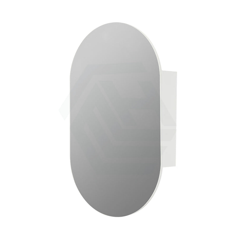 Lukka Allison Pill 450x900x150mm Matt White PVC Wall Hung Shaving Cabinet