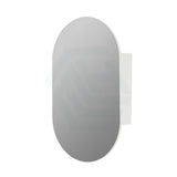 Lukka Allison Pill 450x900x150mm Matt White PVC Wall Hung Shaving Cabinet