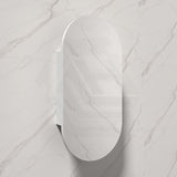 Lukka Allison Pill 450x900x150mm Matt White PVC Wall Hung Shaving Cabinet