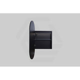 450x900x155mm Lukka Allison Pill Frontlit LED Mirror Oval Shaving Cabinet 3 Colours Lighting Matt White/Matt Black