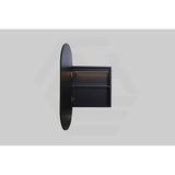 450x900x155mm Lukka Allison Pill Frontlit LED Mirror Oval Shaving Cabinet 3 Colours Lighting Matt White/Matt Black