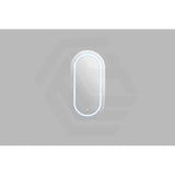 450x900x155mm Lukka Allison Pill Frontlit LED Mirror Oval Shaving Cabinet 3 Colours Lighting Matt White/Matt Black