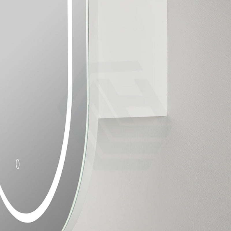 Lukka Allison Pill 450x900x150mm Oval Frontlit LED Shaving Cabinet Matt White / Matt Black