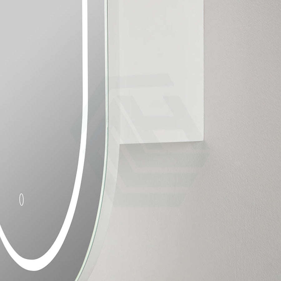 Lukka Allison Pill 450x900x150mm Matt White Oval Frontlit LED Shaving Cabinet