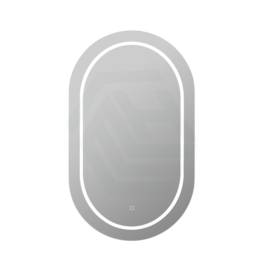 Lukka Allison Pill 450x900x150mm Matt White Oval Frontlit LED Shaving Cabinet