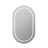 Lukka Allison Pill 450x900x150mm Matt White Oval Frontlit LED Shaving Cabinet