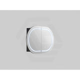 900/1200/1500mm Lukka Allison Pill Shape Frontlit LED Mirror Oval Shaving Cabinet 3 Colours Lighting Matt Black/Matt White
