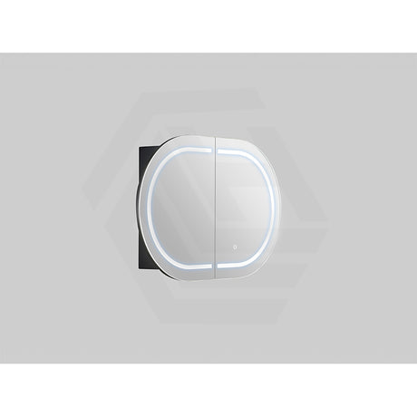 900/1200/1500mm Lukka Allison Pill Shape Frontlit LED Mirror Oval Shaving Cabinet 3 Colours Lighting Matt Black/Matt White