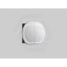 900/1200/1500mm Lukka Allison Pill Shape Frontlit LED Mirror Oval Shaving Cabinet 3 Colours Lighting Matt Black/Matt White