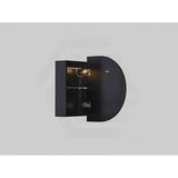 900/1200/1500mm Lukka Allison Pill Shape Frontlit LED Mirror Oval Shaving Cabinet 3 Colours Lighting Matt Black/Matt White