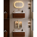 900/1200/1500mm Lukka Allison Pill Shape Frontlit LED Mirror Oval Shaving Cabinet 3 Colours Lighting Matt Black/Matt White