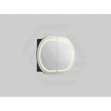 900/1200/1500mm Lukka Allison Pill Shape Frontlit LED Mirror Oval Shaving Cabinet 3 Colours Lighting Matt Black/Matt White