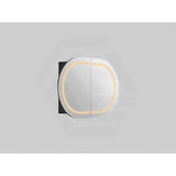 900/1200/1500mm Lukka Allison Pill Shape Frontlit LED Mirror Oval Shaving Cabinet 3 Colours Lighting Matt Black/Matt White