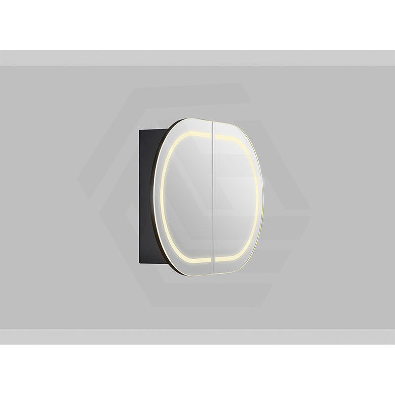 900/1200/1500mm Lukka Allison Pill Shape Frontlit LED Mirror Oval Shaving Cabinet 3 Colours Lighting Matt Black/Matt White