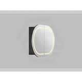 900/1200/1500mm Lukka Allison Pill Shape Frontlit LED Mirror Oval Shaving Cabinet 3 Colours Lighting Matt Black/Matt White