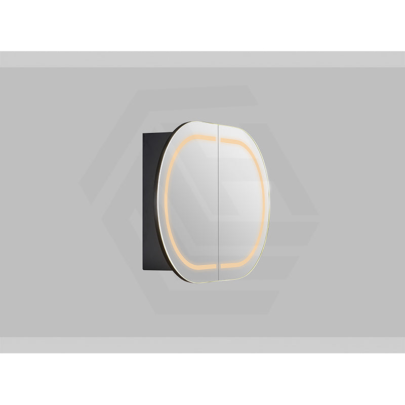 900/1200/1500mm Lukka Allison Pill Shape Frontlit LED Mirror Oval Shaving Cabinet 3 Colours Lighting Matt Black/Matt White