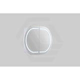 900/1200/1500mm Lukka Allison Pill Shape Frontlit LED Mirror Oval Shaving Cabinet 3 Colours Lighting Matt Black/Matt White