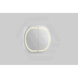 900/1200/1500mm Lukka Allison Pill Shape Frontlit LED Mirror Oval Shaving Cabinet 3 Colours Lighting Matt Black/Matt White