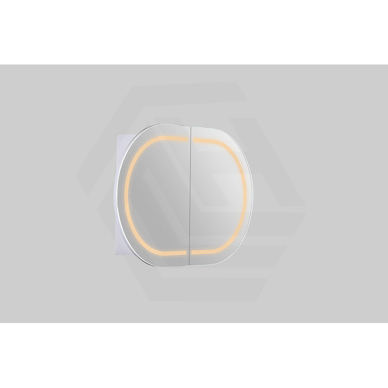 900/1200/1500mm Lukka Allison Pill Shape Frontlit LED Mirror Oval Shaving Cabinet 3 Colours Lighting Matt Black/Matt White