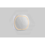 900/1200/1500mm Lukka Allison Pill Shape Frontlit LED Mirror Oval Shaving Cabinet 3 Colours Lighting Matt Black/Matt White