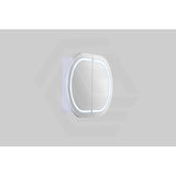 900/1200/1500mm Lukka Allison Pill Shape Frontlit LED Mirror Oval Shaving Cabinet 3 Colours Lighting Matt Black/Matt White