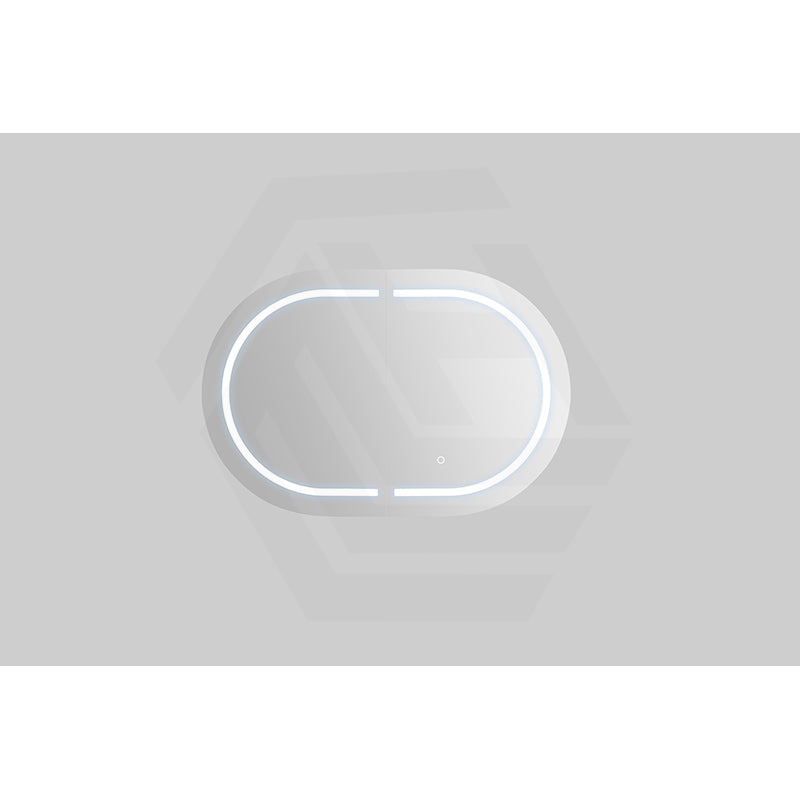 900/1200/1500mm Lukka Allison Pill Shape Frontlit LED Mirror Oval Shaving Cabinet 3 Colours Lighting Matt Black/Matt White